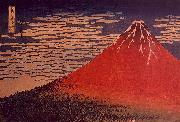 Katsushika Hokusai Mount Fuji in Clear Weather Sweden oil painting artist